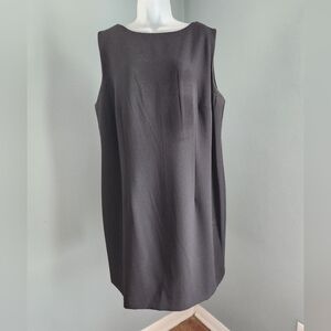 Karen Scott Black Sleeveless Mini Shift Dress